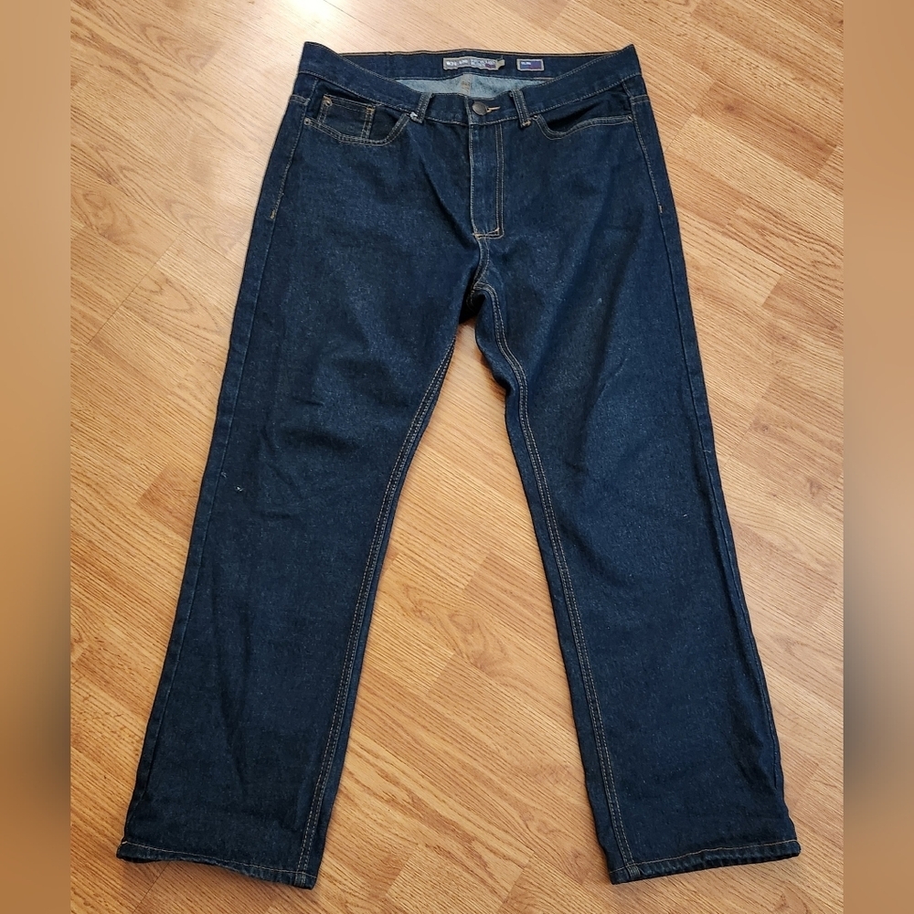 Recycled Blues Men's Jeans Size W34 L30 Graphic Pockets.